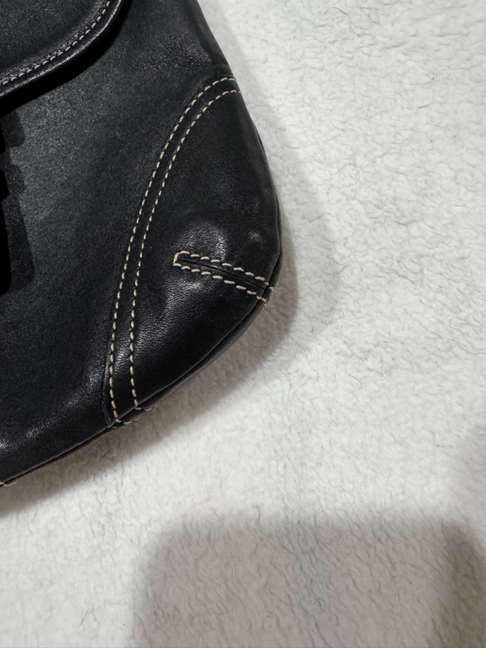 Coach Black Leather Crossbody Bag Flap Buckle Legacy Style Adjustable Strap - Picture 13 of 15